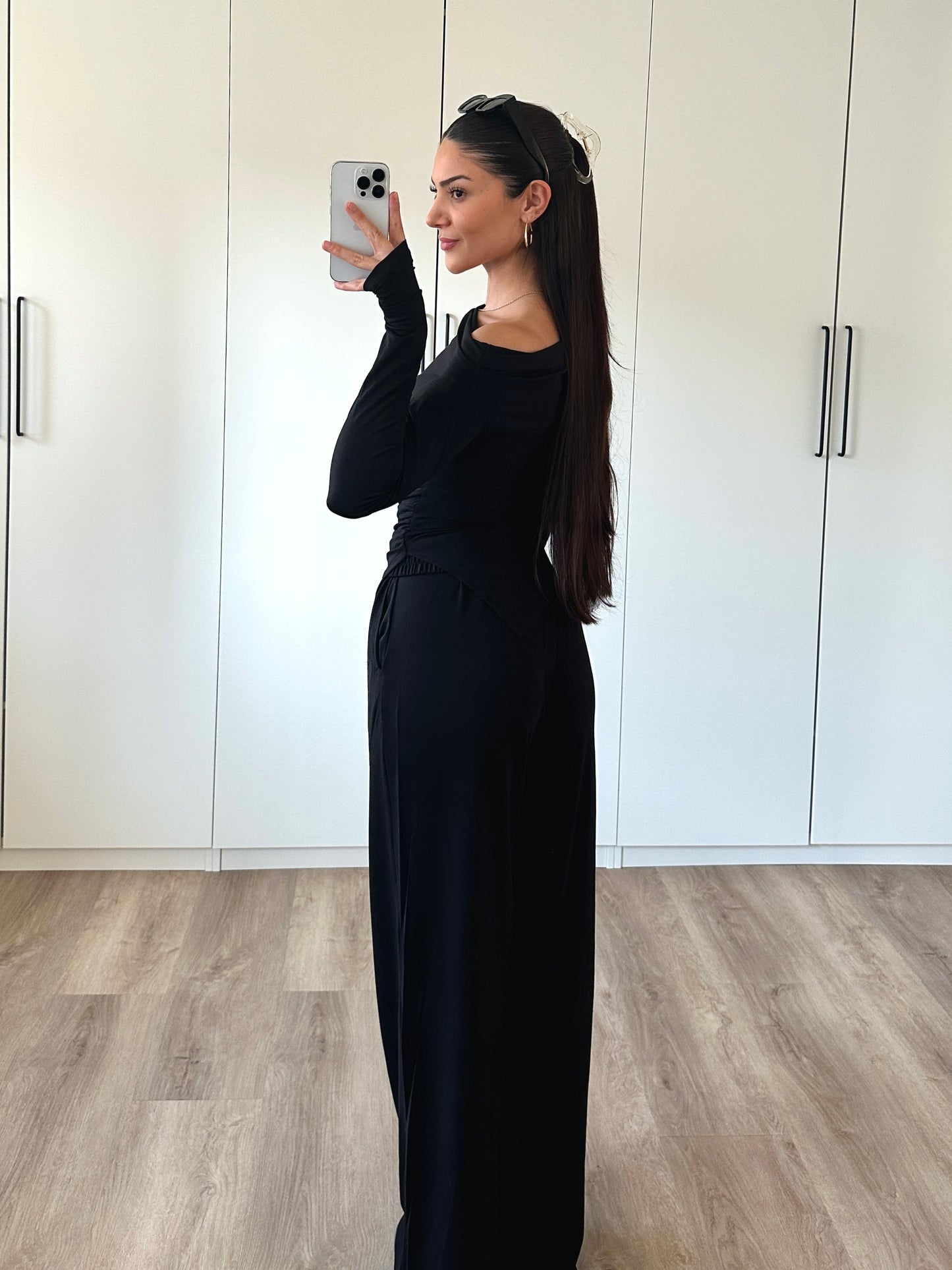Set in Modaloptik - schwarz