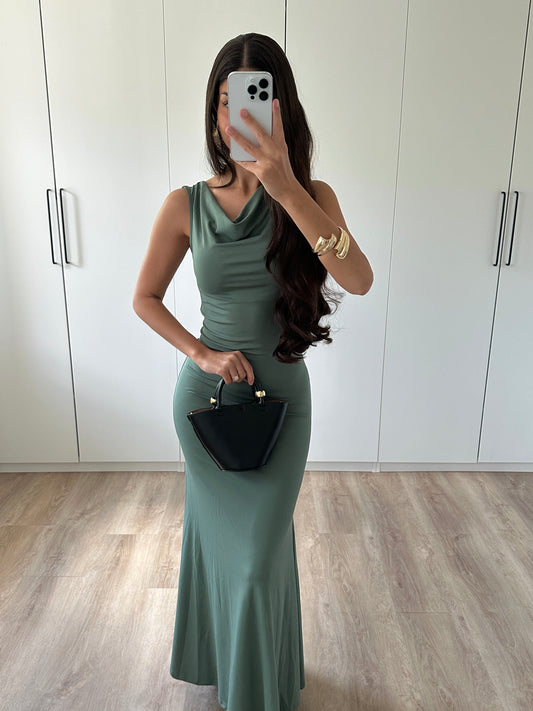 Bodycon Maxikleid - seegrün